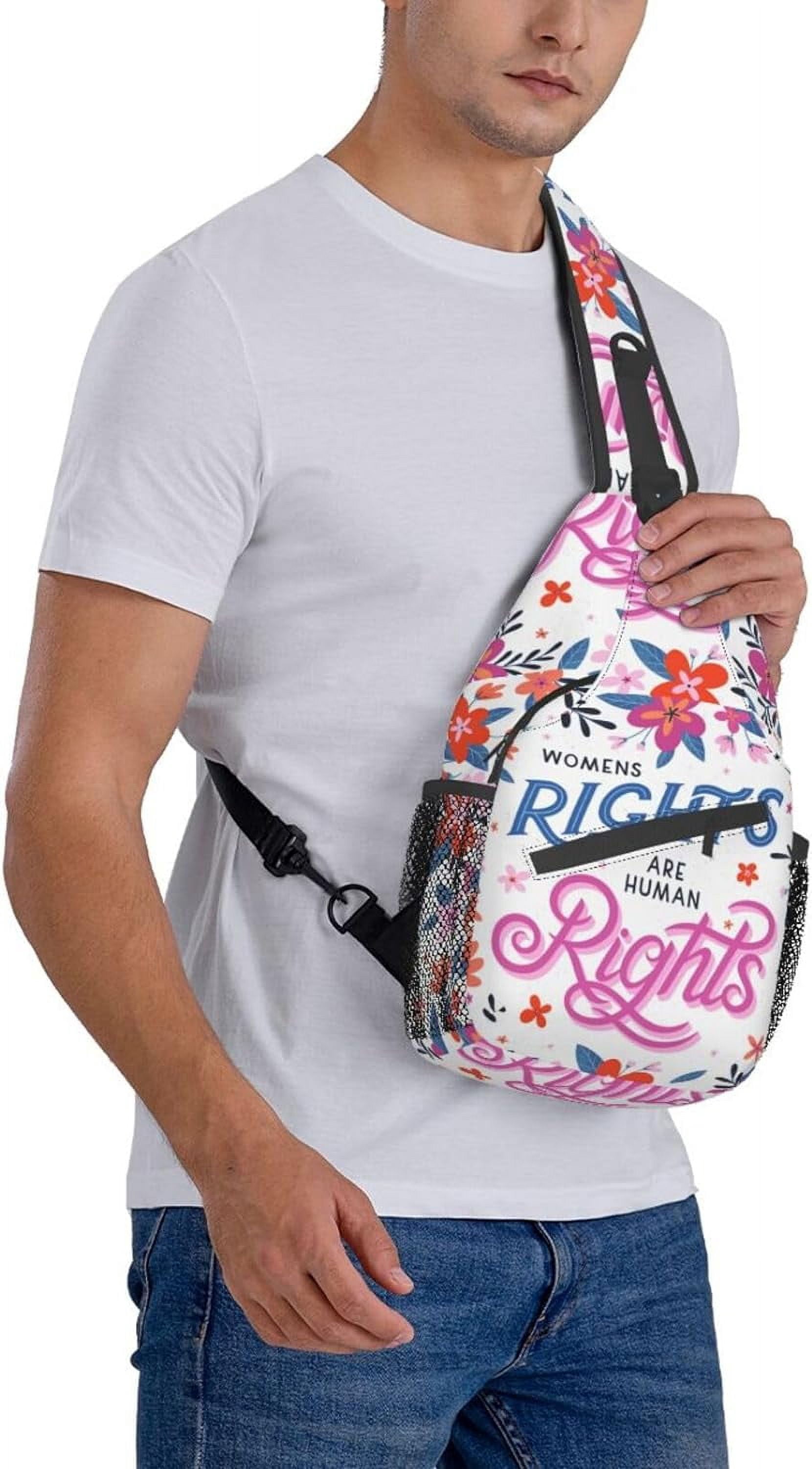 Women's Equality Day Sling Bag Crossbody Hiking Travel Chest Bags Backpack Shoulder Daypack for Women Men
