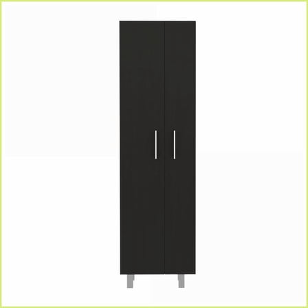 Cleaning Storage Cabinet | 71.3” High Modern Copenhague | Black/White | White Black | Particle Board