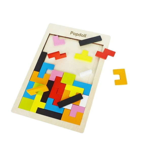 Popdoll Toy building blocks, Standard Unit Building Blocks for Toddlers with Storage Tray