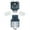 Black, variant on CableWholesale Cat5e Keystone Jack White RJ45 Female to 110 Punch Down - White