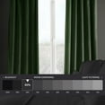 thumbnail image 2 of Half Price Drapes Eden Green Heritage Plush Velvet Room Darkening Curtains (1 Panel), 50W X 96L, 2 of 12