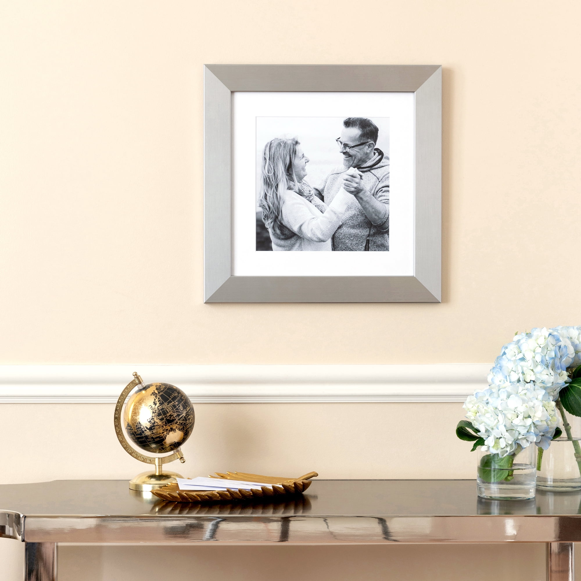 ArtToFrames 18x24 Inch 702-967 Picture Frame, This Silver MDF Poster Frame is Great for Your Art or Photos, Comes with 060 Plexi Glass (3980)