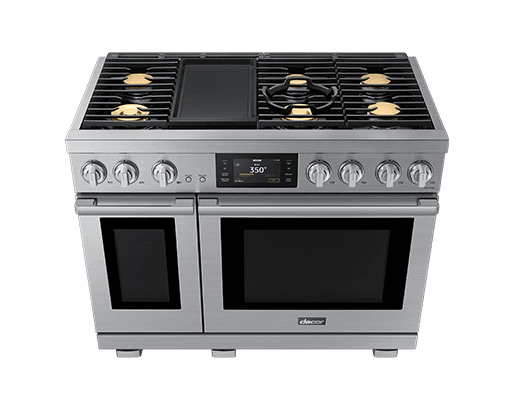48" Dual-fuel Range, Silver Stainless, Natural Gas/liquid Propane