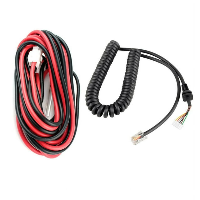 DC Power Cable for YAESU ICOM TK-760/768 3 Metres & for YAESU MH-48A6 for Talkie Walkie Telephone Spring Line