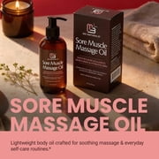 M3 Sore Arnica Muscle Massage Oil for Massage Therapy | Massage Oil with Collagen, Arnica, and Menthol | Full Body Massage Oil,8 fl oz