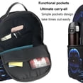 thumbnail image 5 of Lsque Five Nights At Freddy'S Pattern Backpack – School Travel Canvas Daypack with Ergonomic Padded Straps, Multiple Compartments & Leather Handle, 5 of 5