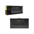 thumbnail image 1 of CORSAIR Gaming - Clavier - Rétroéclairé - USB - QWERTY - US - Commutateur de Touches : Rouge MERRY MX - Aluminium Brossé Noir Anodisé, 1 of 15