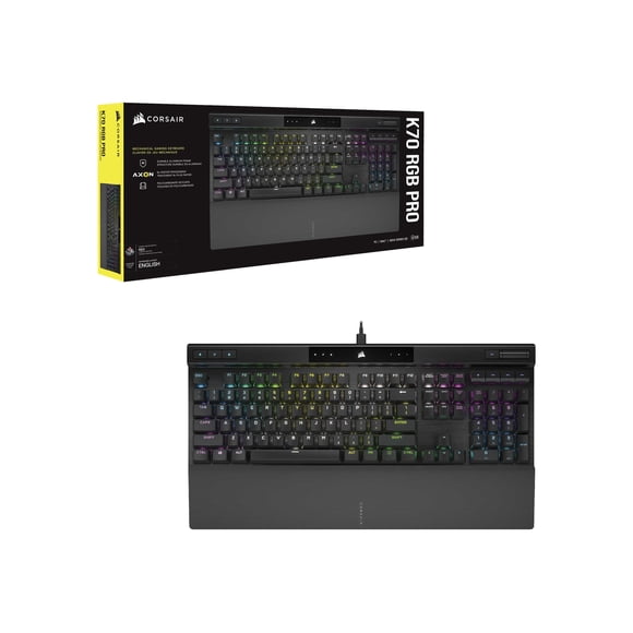CORSAIR Gaming - Keyboard - backlit - USB - QWERTY - US - key switch: CHERRY MX Red - anodized black brushed aluminum