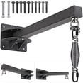 thumbnail image 1 of Colgador de bolsas pesadas SELEWARE, 61 cm, soporte de pared con resorte, 1 of 7