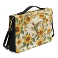 thumbnail image 2 of ZUXONGSY Hummingbird Sunflower Letter Print Bible Covers for Women Faux Leather Bible Case Waterproof Bible Protector with Handle & Shoulder Strap Church Bag Bible Accessories, 2XL, 2 of 7