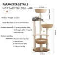 thumbnail image 4 of Cat Tree Tower Hiyong 54 para gatos grandes con 3 nidos, 4 of 8