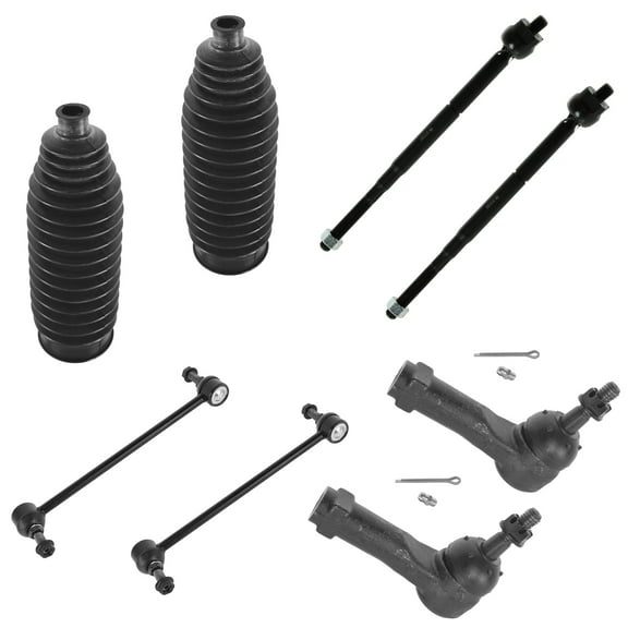 TRQ 8 Piece Kit Tie Rod End Rack & Pinion Boot Bellow Sway Bar End Link LH RH PSA59720 Fits select: 2005-2010 CHEVROLET COBALT, 2005-2007 SATURN ION
