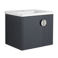thumbnail image 5 of Modern Bathroom Vanity Cabinet with Sink, Wall Mounted Floating Storage Cabinet with Soft-Close Door, 5 of 8