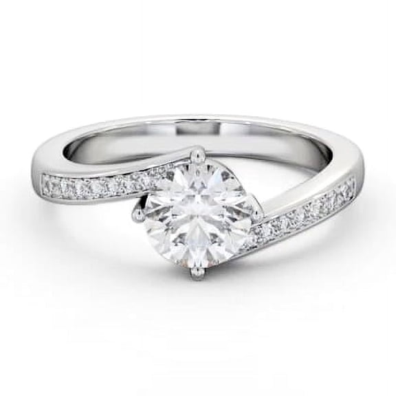 Vivid Jewel 1.7 Ct VVS1 Round Cut Diamond Rings - 14K White Gold Over Rings - Diamond Engagement Wedding Rings for Women's - Gorgeous Anniversary Gifts for Women's - Promise Gifts for Her