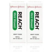 Reach Mint Floss Waxed refill spool, 200 yds (2 Pack)
