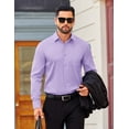 thumbnail image 7 of COOFANDY Mens Dress Shirts Long Sleeve Casual Button Down Shirts Regular Fit Formal Business Shirts, 7 of 7