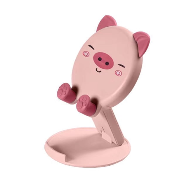Mobile Phone Holder Foldable Portable Cute Cartoon Desktop Tablet Phone Lifting Bracket for Table