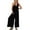 Black, variant on Ltctricy Womens Sleeveless Overalls Casual Loose Wide Leg Flowy Jumpsuits Lounge Lightweight Rompers with Pockets