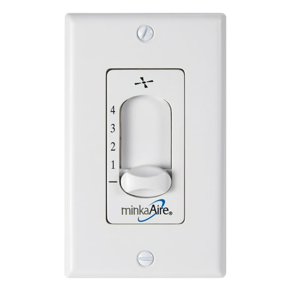 Minka Aire WC105-WH Speed Control Wall Remote System with 2 Wire Installation,
