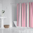 thumbnail image 2 of Pink and Green Striped Pattern Shower Curtain 84"x72" ,Bathroom Decorative Shower Curtains Set with 12 Hooks,Modern Waterproof Washable Shower Curtain, 2 of 6