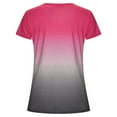 thumbnail image 3 of NGMQ Special Gradient Color Print T-shirt Plus Size Women Summer Tops, 3 of 3