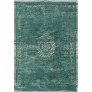 Deco 5420073305713 4 ft. 7 in. x 6 ft. 7 in. Fading World Medallion 8258 Jade Area Rug