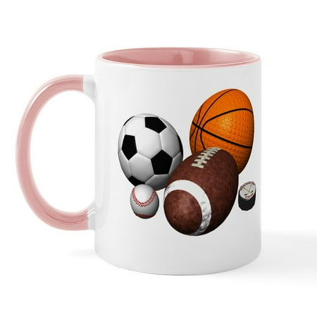 

CafePress - Sports Balls Mug - 11 oz Ceramic Mug - Novelty Coffee Tea Cup
