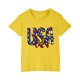 thumbnail image 1 of Vestido Corto de Verano Niños Niños Niñas Camiseta de Algodón Cuello Redondo Lindo Día de la Independencia Imprimir Top, 1 of 6