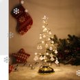 thumbnail image 5 of Lámpara de árbol de Navidad con pilas, lámpara de lava en espiral de cristal, árbol de Navidad dorado, 33*13cm JAMW Sencillez, 5 of 5