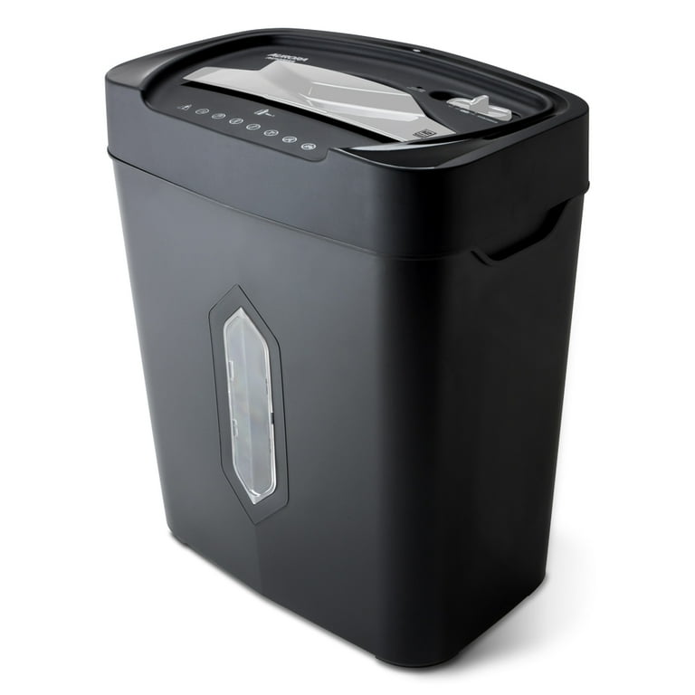 Aurora 12-Sheet Anti-Jam Crosscut Paper and Credit Card Shredder with 5.2-gallon Wastebasket
