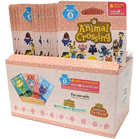 Animal Crossing Amiibo Cards Series 4 â?? Full box (18 Packs) (6 Cards Per Pack/108 Cards)