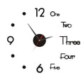 thumbnail image 1 of Advancent Reloj de pared DIY, pegatina de superficie de espejo acrílico, decoración de habitación para el hogar y la Oficina Decoración del hogar negro, 1 of 6