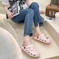 thumbnail image 4 of Sandalias de mujer con agujeros de estilo coreano, sandalias y zapatillas de verano, sandalias antideslizantes, zapatillas de punta, zapatos de playa de moda para hombre, 4 of 6