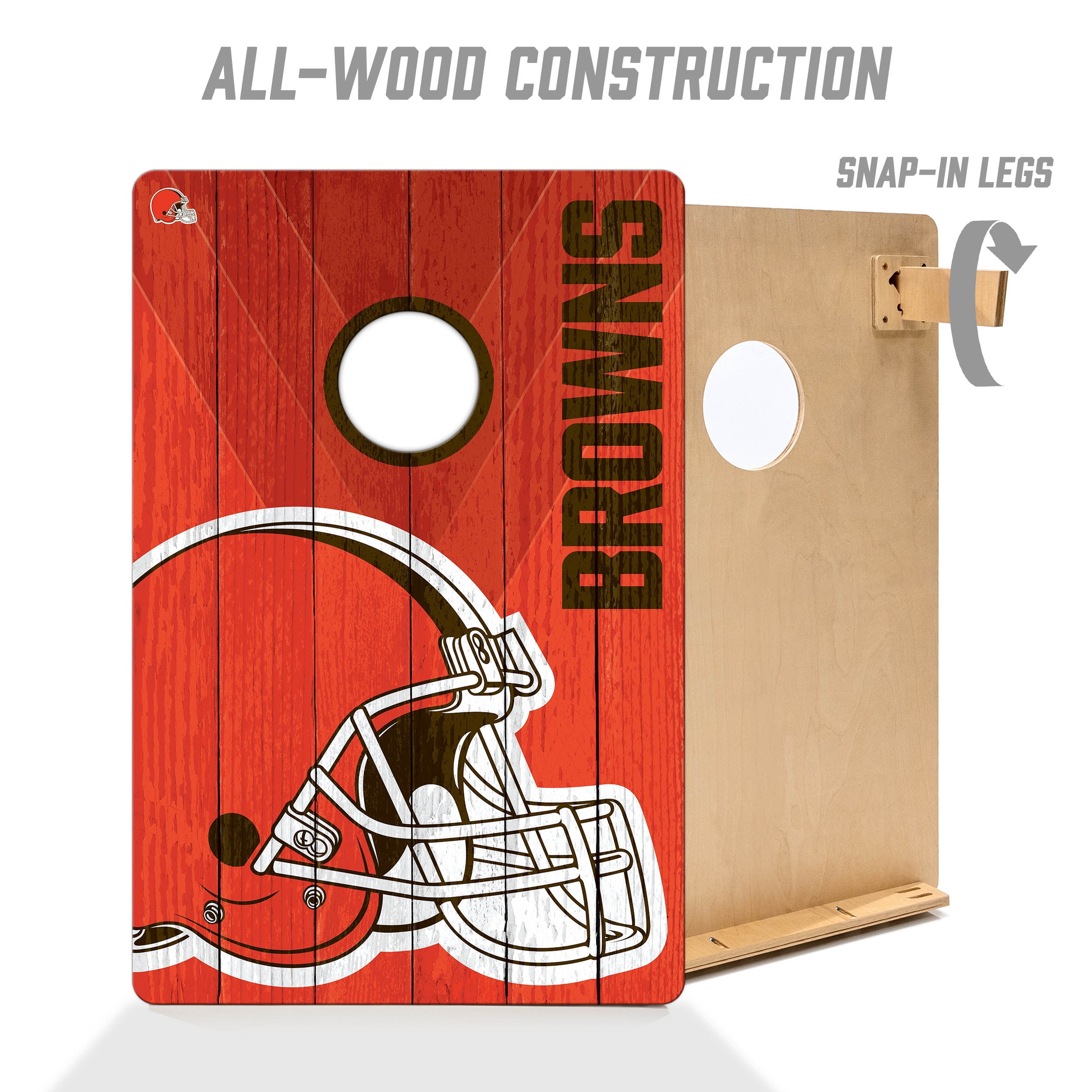 YouTheFan NFL Cleveland Browns 2' x 3' Cornhole Game No Bags