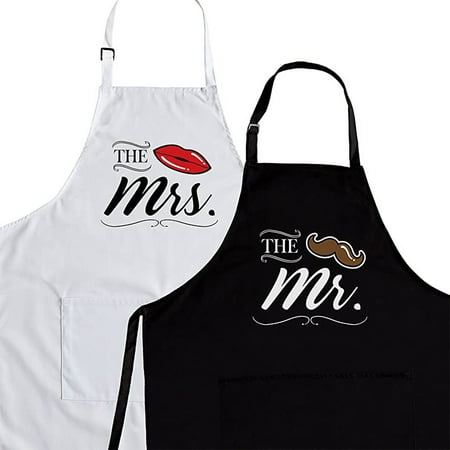 

Homgreen Bridal shower gift wedding gift for newlyweds 10th wedding anniversary gift funny apron for male and female couples