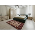 thumbnail image 4 of Ahgly Company Indoor Rectangle Mid-Century Modern Deep Red Oriental Area Rugs, 6' x 9', 4 of 6