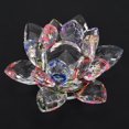 thumbnail image 3 of Flor de loto de cristal, 11 cm, para bodas, fiestas, hogar, loto de cristal, decoración, rendimiento finamente afinado, 3 of 6