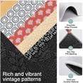 thumbnail image 3 of Colorful Geometric Striped Pattern Kitchen Rugs Sets Of 3,Kitchen Runner Rugs Non Skid Washable,Decorative Kitchen Floor Mats for Kitchen,Sink,Laundry,17"x30"+ 17"x47" + 17"x59", 3 of 6