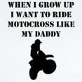 thumbnail image 2 of CafePress - Ride Motocross Like My Daddy Body Suit - Baby Light Bodysuit, Size Newborn - 24 Months, 2 of 4