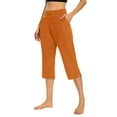 thumbnail image 2 of BILIKEYU Women's High Waisted Crop Casual Slacks Yoga Dress Pant, Women's Pants, Shorts for Women, Womens Sweatpants, 2 of 6