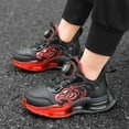 thumbnail image 2 of Boys Girls Sneakers Tennis Sports Walking Athletic Running Kid Shoes Non-Slip Lightweight Comfortable Breathable for Toddler/Little Kid/Big Kid,Red, 2 of 7