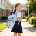 thumbnail image 4 of Weebloom School Backpack For Kids Boys Girls Cute Cartoon Bear Backpack For Toddlers Ergonomic Design Bookbag Preschool Kindergarten Light Blue, 4 of 5