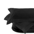 thumbnail image 2 of 100% Egyptian Cotton 4 Pcs Sheet Set Stripe 24 inches (Black,King), 2 of 6