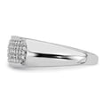 thumbnail image 4 of Auriga 925 Sterling Silver Round Diamond Engagement Band Ring Size 6 for Women, 4 of 6