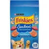 Purina Friskies Dry Cat Food Seafood Sensations with Salmon, Tuna, and Shrimp Flavors, 3.15 lb Bag