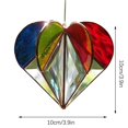 thumbnail image 1 of Decoración de Día de San Valentín Decoración de Día de San Valentín Colgante de Sol en Forma de Corazón de Múltiples Lados Acrílico Tintura Hecha a Mano Decoración de Día de San Valentín Sala de Estar, 1 of 3