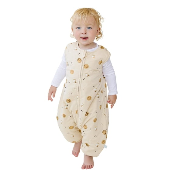 Tealbee Dreamsuit - Bamboo Sleep Sack with Legs - (1.5 Tog) Cookies 2T-3T