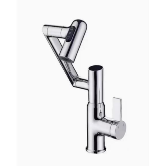 MOAOROPO Faucets,Bathroom Faucet, Single Handle Bathroom Faucet with 4 Water Outlet Modes, Bathroom Faucet 1 Hole for Face Washing