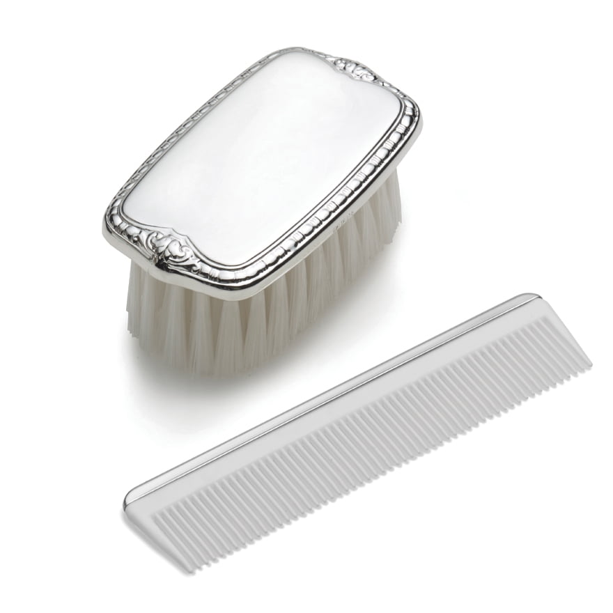 sterling silver baby boy brush and comb set