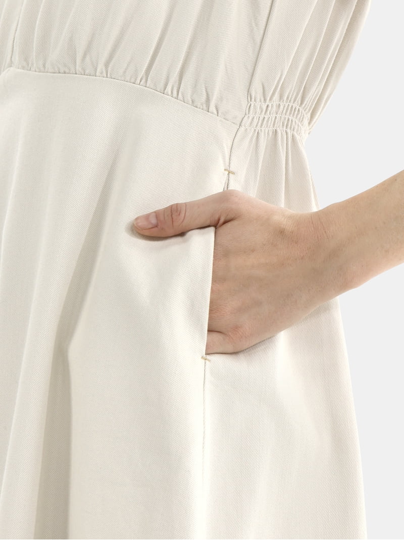 walmart time and tru denim dress Time and Tru Women's Sleeveless Denim Dress with Ruffle Hem, Xs-xxxl, Beige